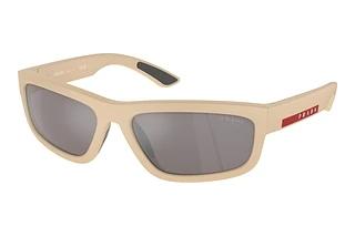 Prada Linea Rossa PS 05ZS VHR20J Light Grey Mirror SilverBlack Rubbered