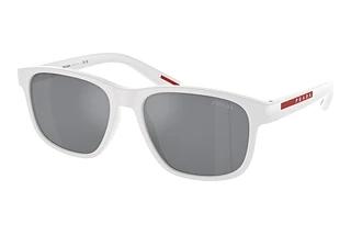 Prada Linea Rossa PS 06YS TWK40A Light Blue Mirror SilverWhite Rubber