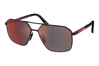 Prada Linea Rossa PS A50S DG008F Dark Grey Mirror Blue/RedBlack Rubber