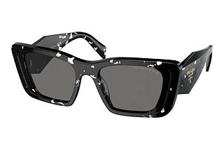 Prada PR 08YS 15S5Z1 Dark Grey PolarizedBlack Crystal Tortoise