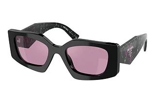 Prada PR 15YS 1AB07Q Dark Violet Mirror Silver IntBlack