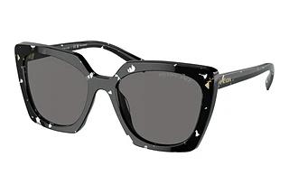 Prada PR 23ZS 15S5Z1 Dark Grey PolarizedBlack Crystal Tortoise