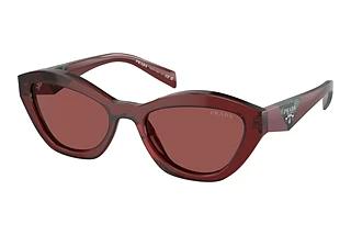 Prada PR A02S 18O80B Dark VioletRed Transparent