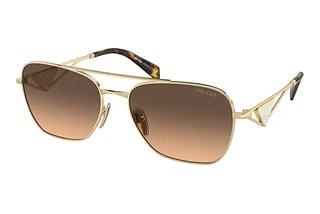 Prada PR A50S ZVN50C Brown Gradient GreyPale Gold