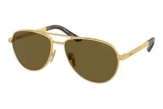 Prada PR A54S 1BK01T Dark BrownMatte Gold