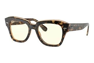 Ray-Ban RB2186 1292BL ClearHavana On Transparent Brown