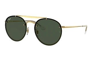Vue de face Ray-Ban BLAZE ROUND DOUBLEBRIDGE (RB3614N - 914071)