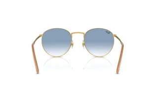 Vue arrière Ray-Ban NEW ROUND (RB3637 - 001/3F)