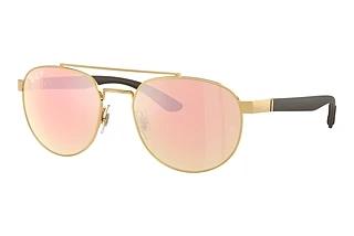 Ray-Ban RB3736CH 001/I0 Orange Mirror Pink PolarArista Gold