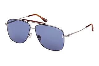 Tom Ford FT1017 14V blauGlänzendes Helle Ruthenium