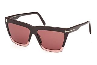 Tom Ford FT1110 50Z violett verspiegeltGlänzend Dunkelbraun
