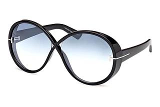 Tom Ford FT1116 01X grau verspiegeltGlänzend Schwarz