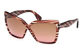 Tom Ford FT1195 54F braun verlaufendRot Havanna
