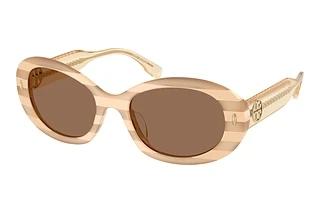 Tory Burch TY7214U 318173 Dark BrownNude Stripe