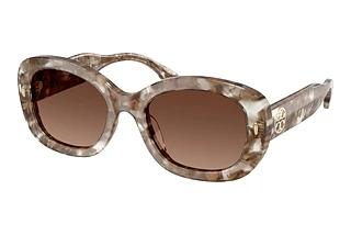Tory Burch TY7226U 2026T5 Polar Light Brown GradientTransparent Brown Tortoise