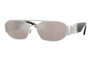Versace VE2287 1000AP Clear Mirror Real PlatinumSilver