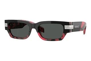 Versace VE4465 545787 Dark GreyTop Black/Red Havana