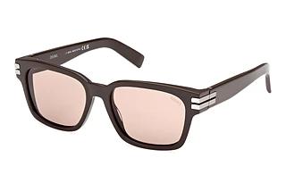 Zegna EZ0237 48E braunGlänzend Dunkelbraun