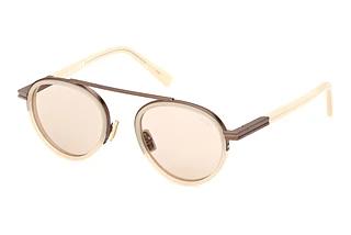 Zegna EZ0242 57E braunGlänzend Beige