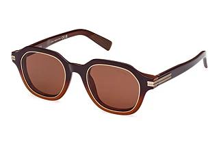 Zegna EZ0250 50E braunHellbraun /Verlauf