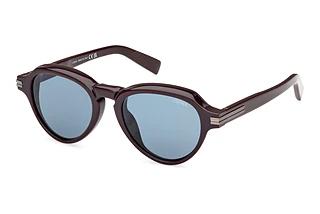 Zegna EZ0252 48V blauGlänzend Dunkelbraun