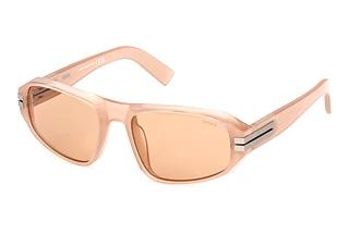 Zegna EZ0262 47E braunGlänzend Hellbraun