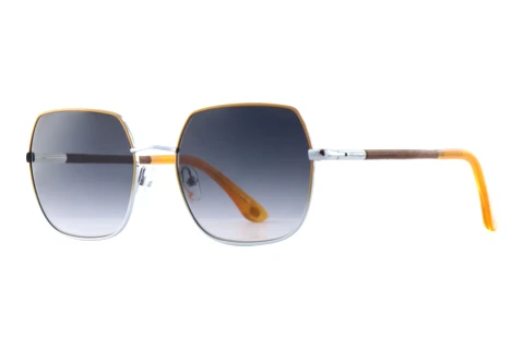 Lunettes de soleil Wood Fellas SOLSTICE (11752 macassar/yellow/silver)