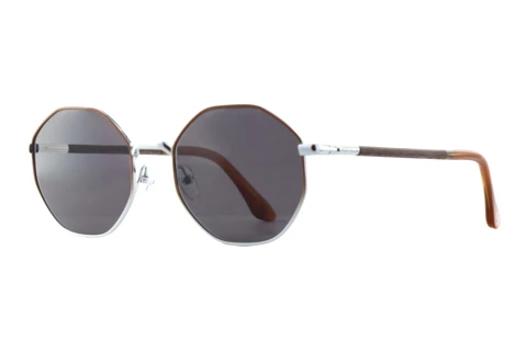 Lunettes de soleil Wood Fellas EQUINOX (11753 curled/brown/silver)